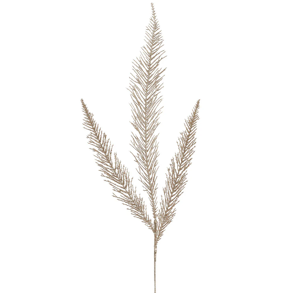 29" Glittered Artificial Pine Stem -Champagne (Pack of 36)