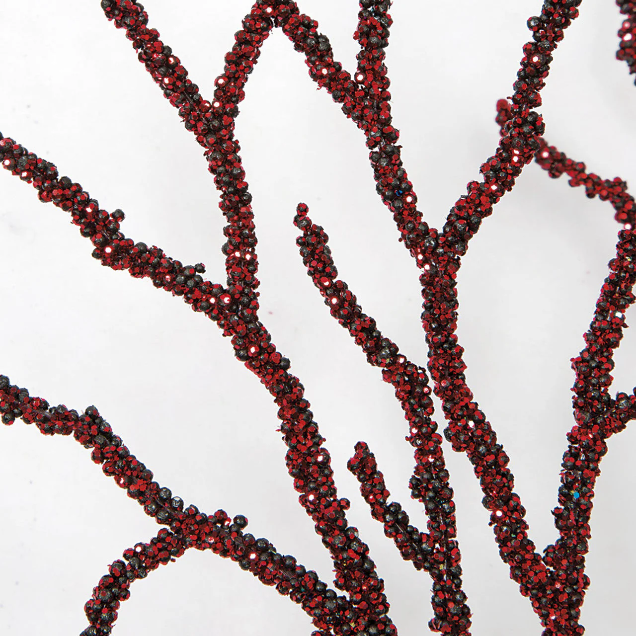 29" Glittered Artificial Twig Stem -Red (Pack of 24) - Image 2