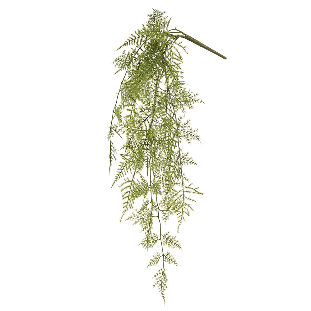 29" Hanging Asparagus Fern Leaf Silk Plant -Green (Pack of 12)