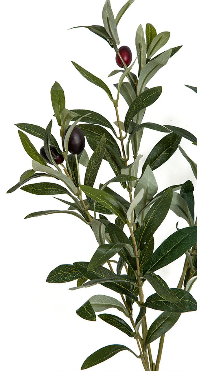 29" IFR Artificial Olive Branch Stem w/Berries -2 Tone Green (Pack of 12) - Image 2