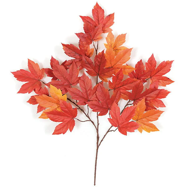 29" IFR Artificial Sycamore Branch Stem -Red/Orange (Pack of 12)