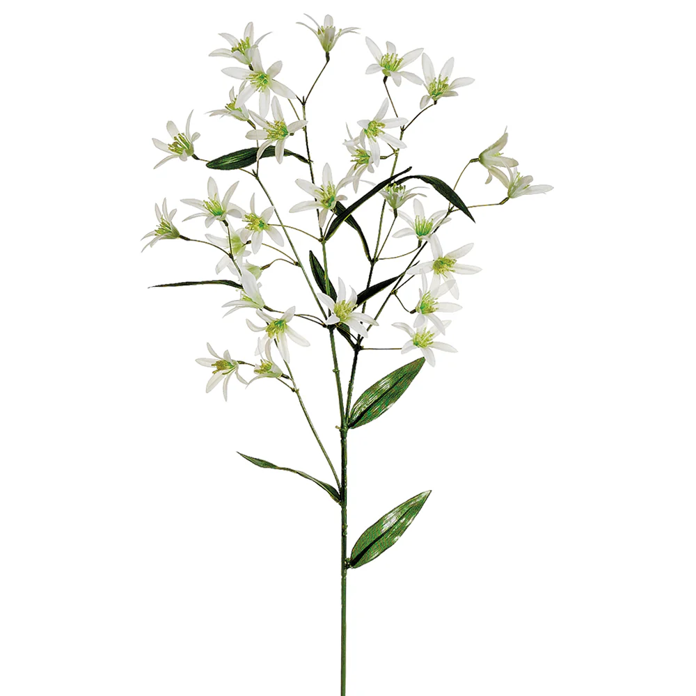 29" Silk Tweedia Flower Spray -White (Pack of 12)