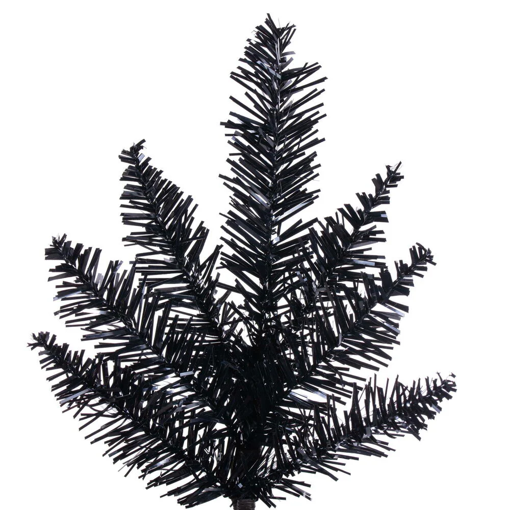 2'Hx20"W Fir Artificial Christmas Tree, Unlit -Black - Image 2