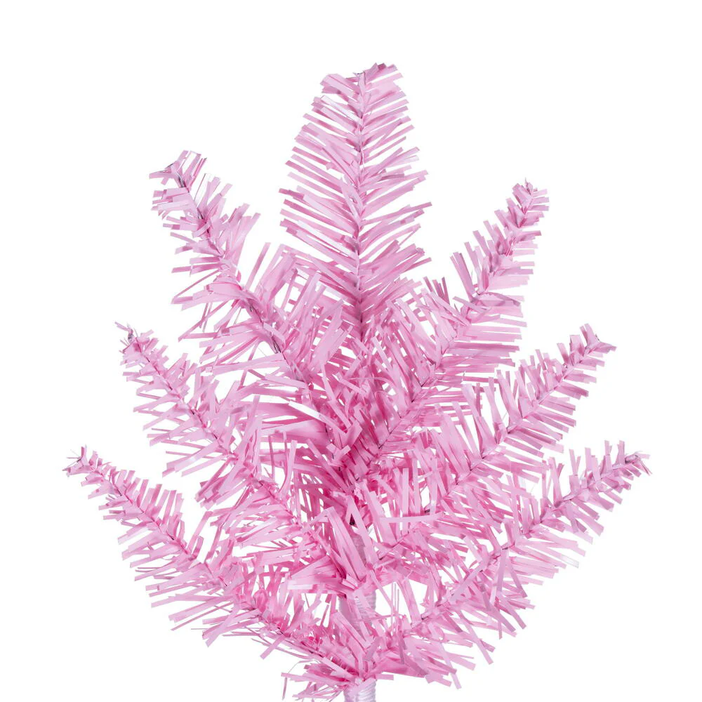2'Hx20"W Fir Artificial Christmas Tree, Unlit -Pink - Image 2