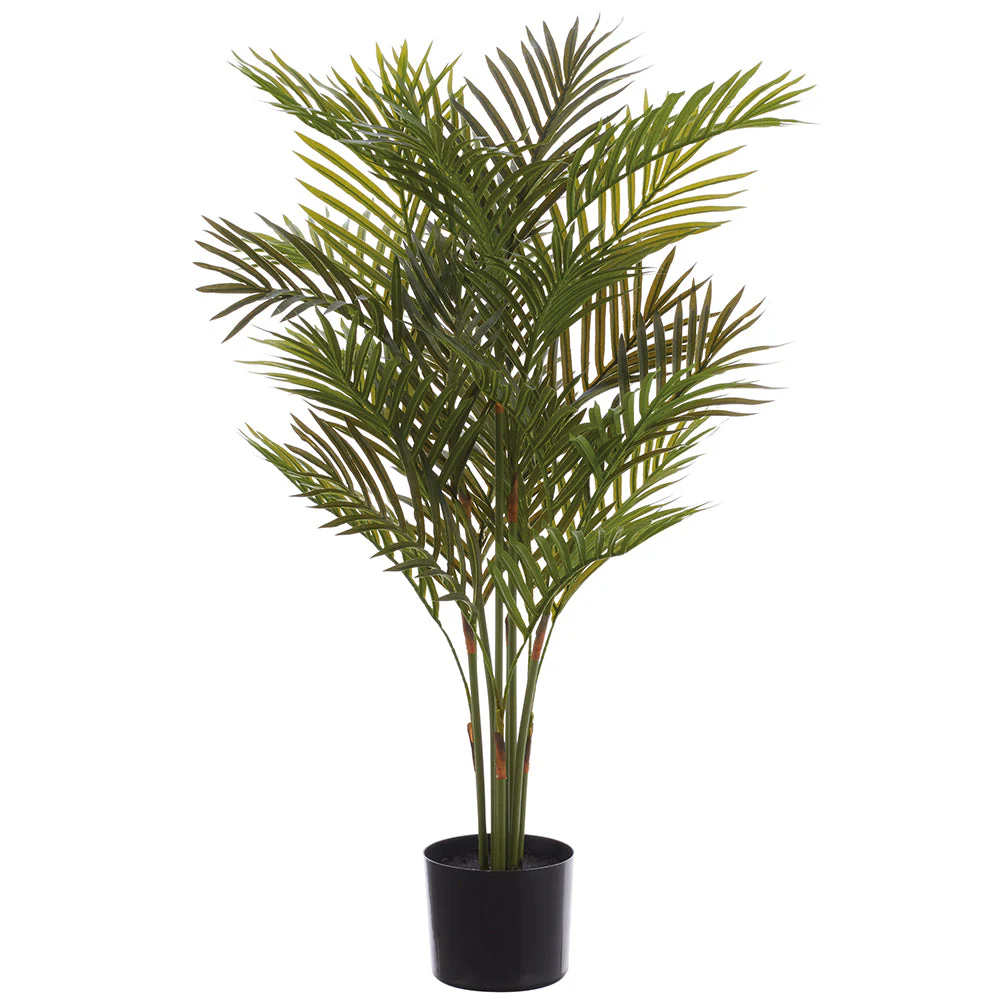 3' Areca Palm Silk Tree w/Pot -Green (Pack of 4)
