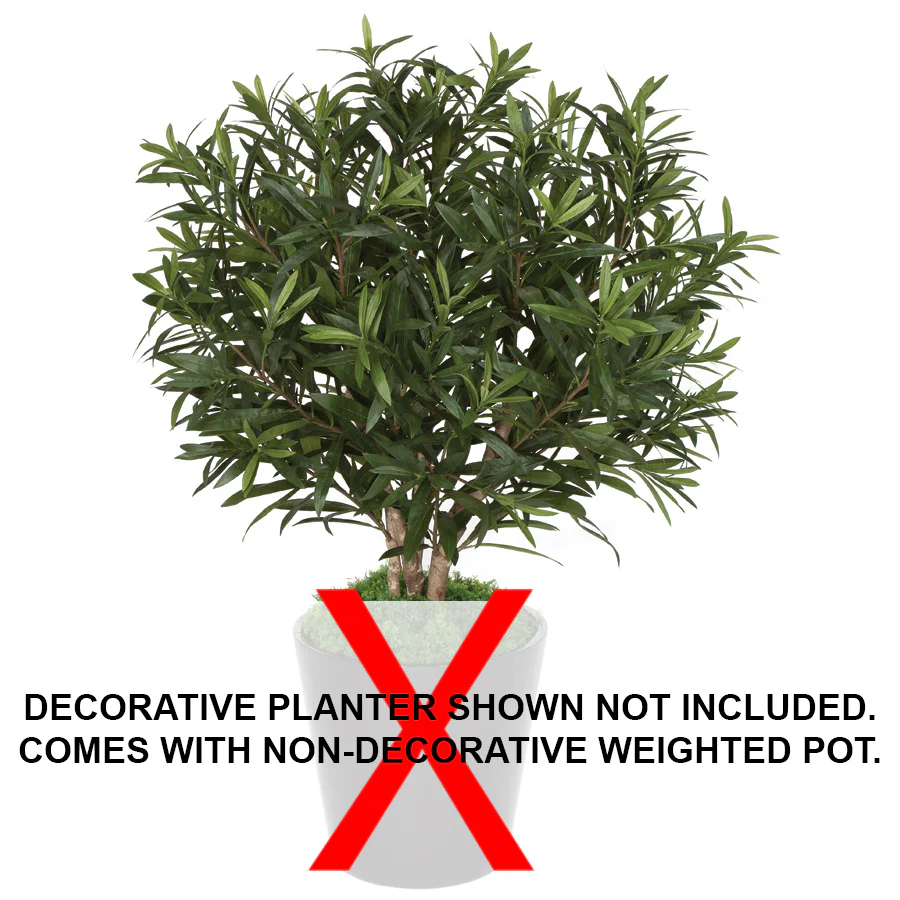 3' IFR Oleander Artificial Tree w/Pot -Green