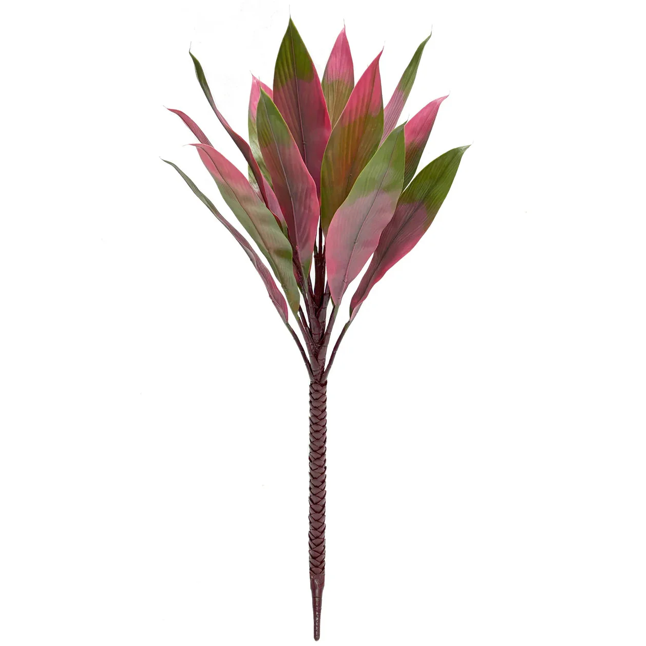 3' Outdoor UV-Proof Artificial Cordyline Plant -Pink/Green (Pack of 2)