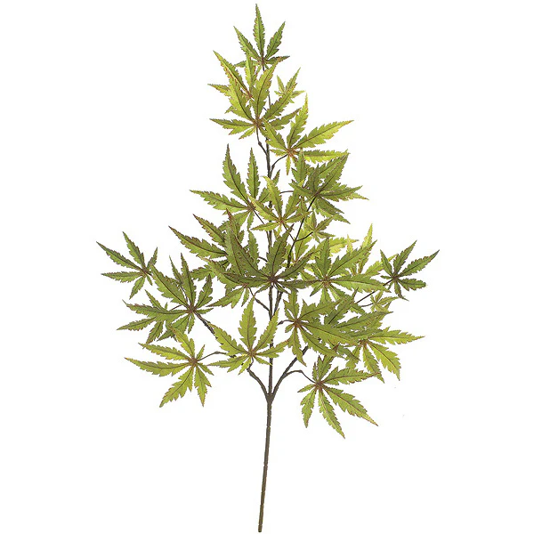 30" Artificial Maple Branch Stem -Green/Red (Pack of 12)