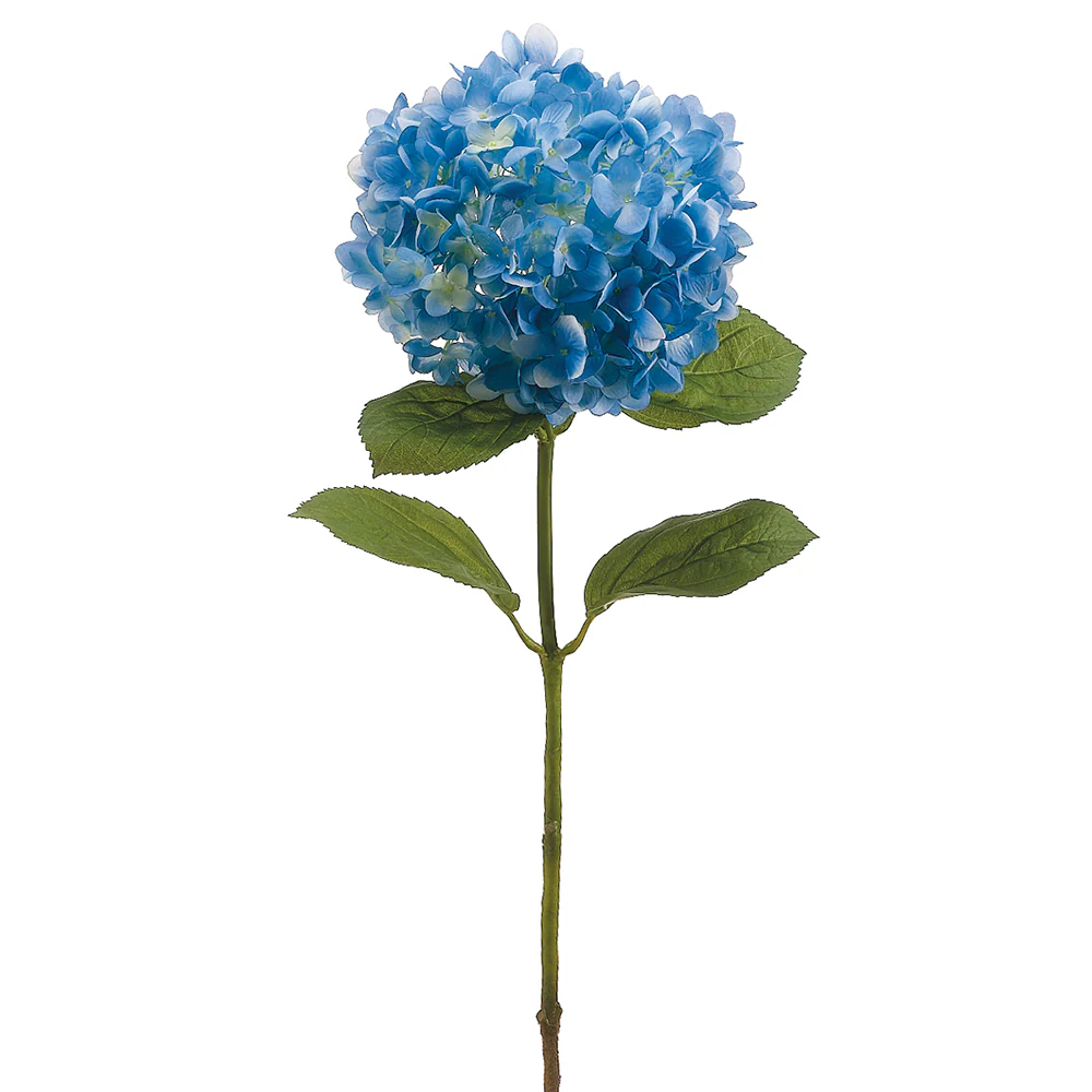 30" Hand-Wrapped Silk Garden Hydrangea Flower Spray -Blue/Violet (Pack of 6)