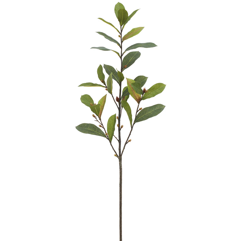 30" Laurel Leaf Artificial Stem -Green (Pack of 12)