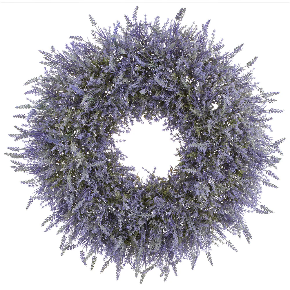 30" Lavander Artificial Wreath -Purple