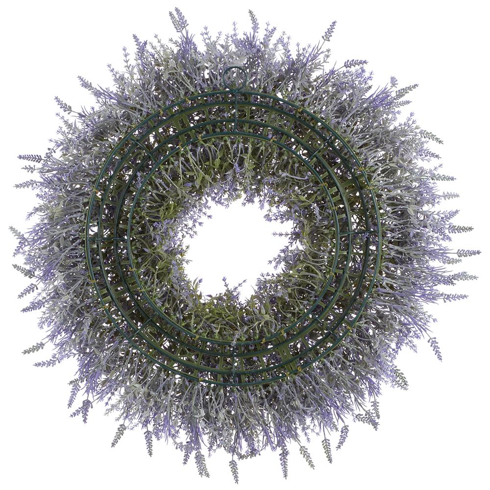 30" Lavander Artificial Wreath -Purple - Image 2