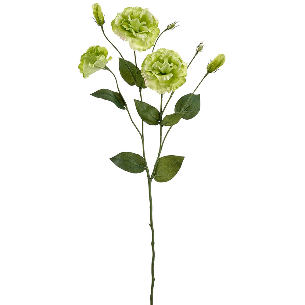 30" Lisianthus Silk Flower Stem -Green (Pack of 12)