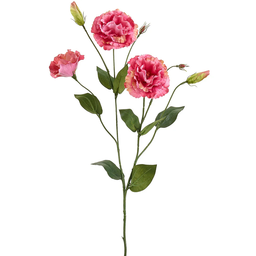 30" Lisianthus Silk Flower Stem -Rose (Pack of 12)
