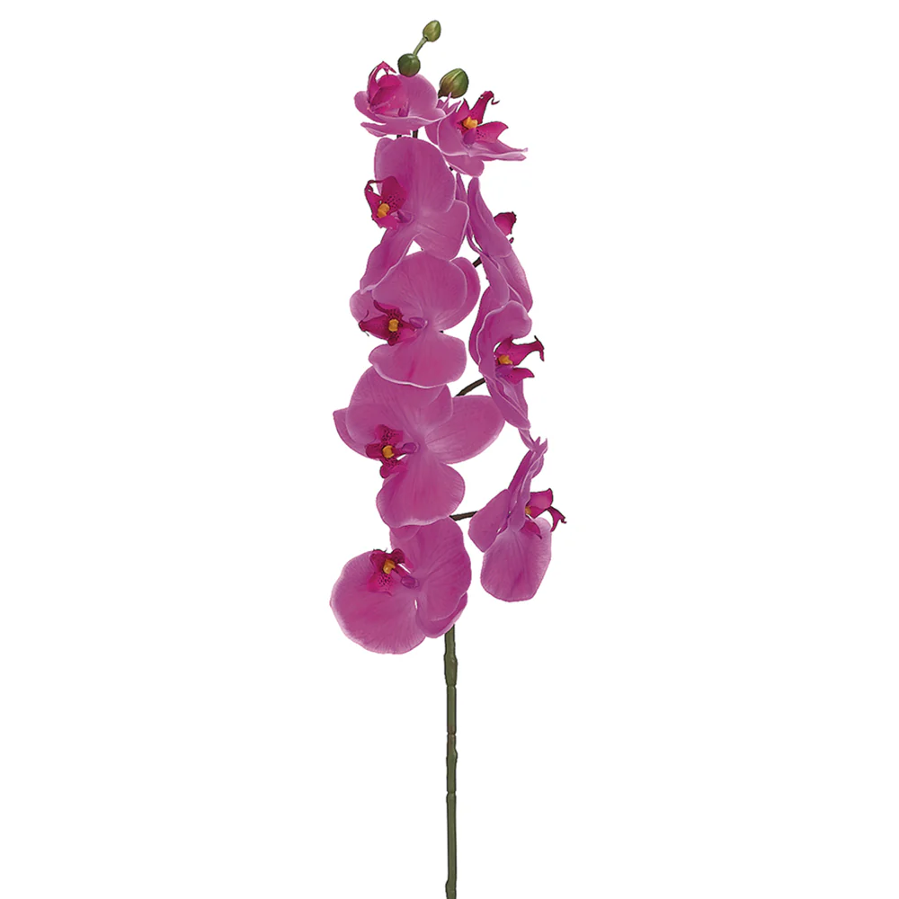 30" Phalaenopsis Orchid Silk Flower Stem -Orchid (Pack of 12)