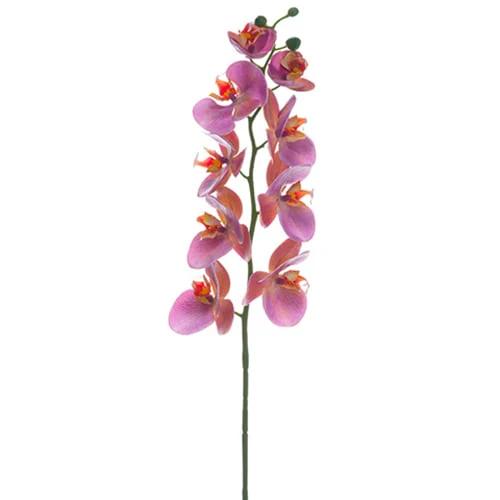 30" Real Touch Phalaenopsis Orchid Silk Flower Stem -Lilac (Pack of 12)
