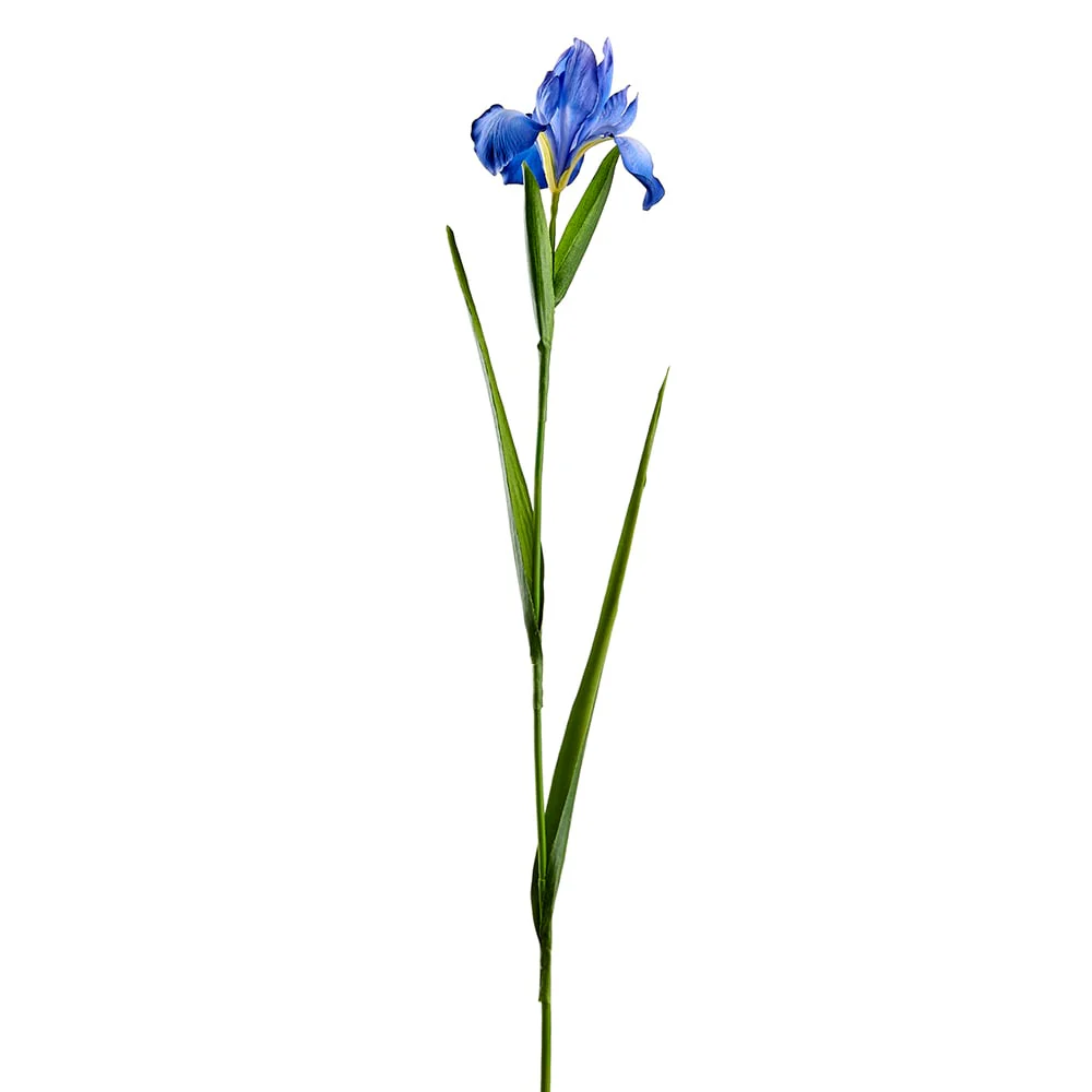 30" Silk Iris Flower Stem -Helio (Pack of 12)