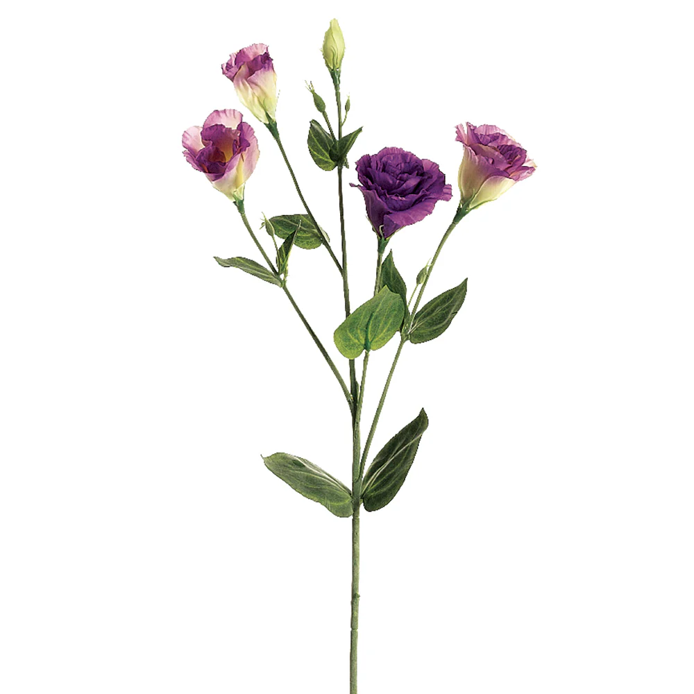 30" Silk Lisianthus Flower Spray -2 Tone Purple (Pack of 12)