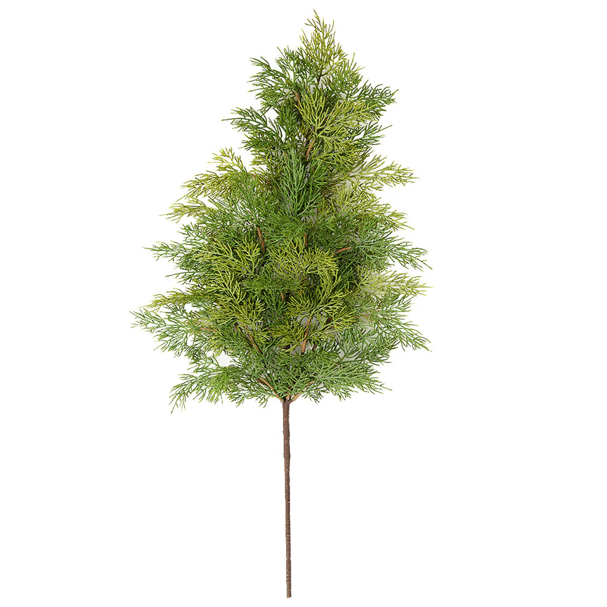 30" Soft-Touch Artificial Cedar Stem -Green (Pack of 12)
