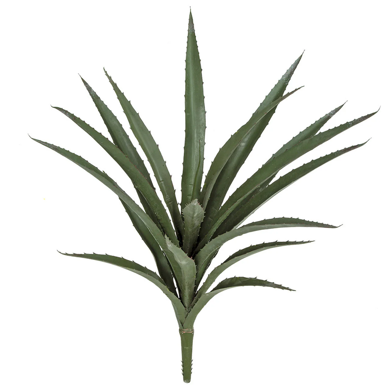 31.5" Outdoor UV-Resistant IFR Artificial Agave Plant -Green/Red (Pack of 4)