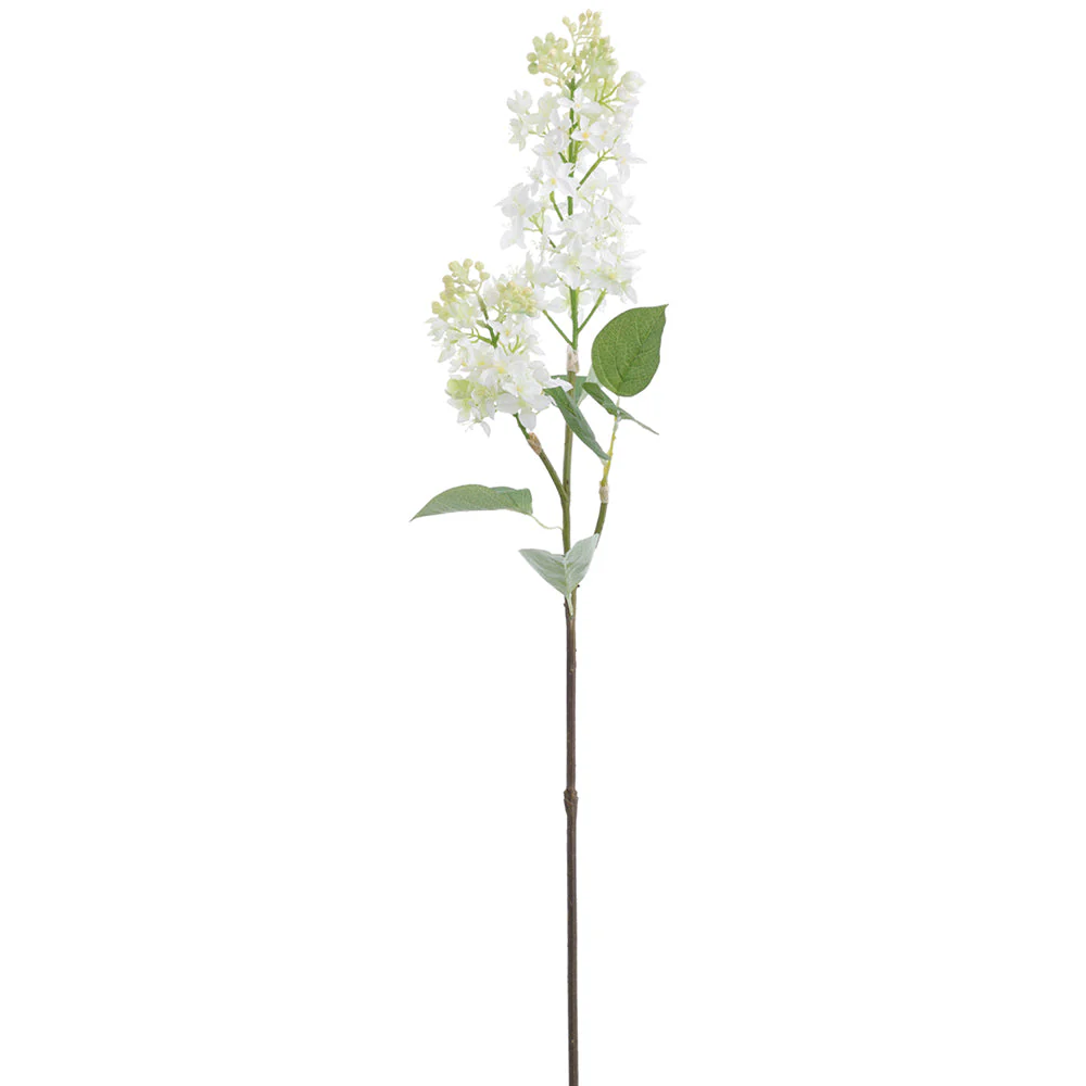 31.75" Lilac Silk Flower Stem -Cream/Green (Pack of 12)