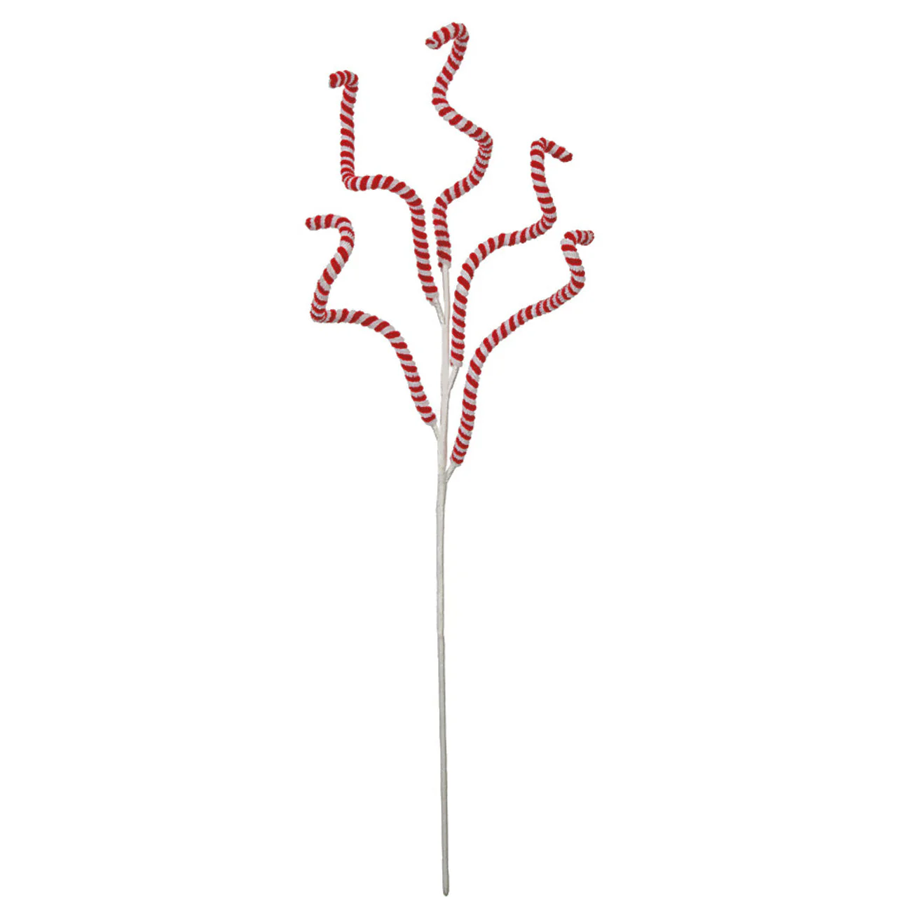31" Adjustable Artificial Peppermint Stem -Red/White (Pack of 12)