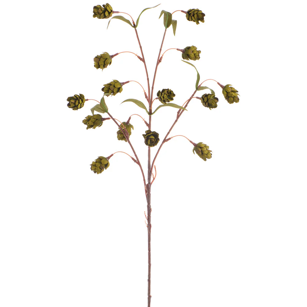 31" Artificial Hops Flower Stem -Green (Pack of 12)