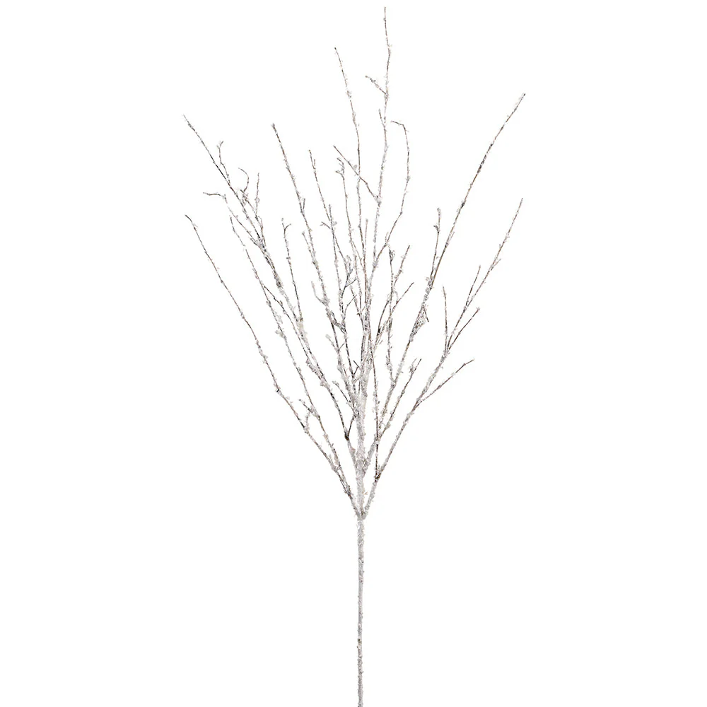 31" Beaded Artificial Twig Stem -Clear (Pack of 12)