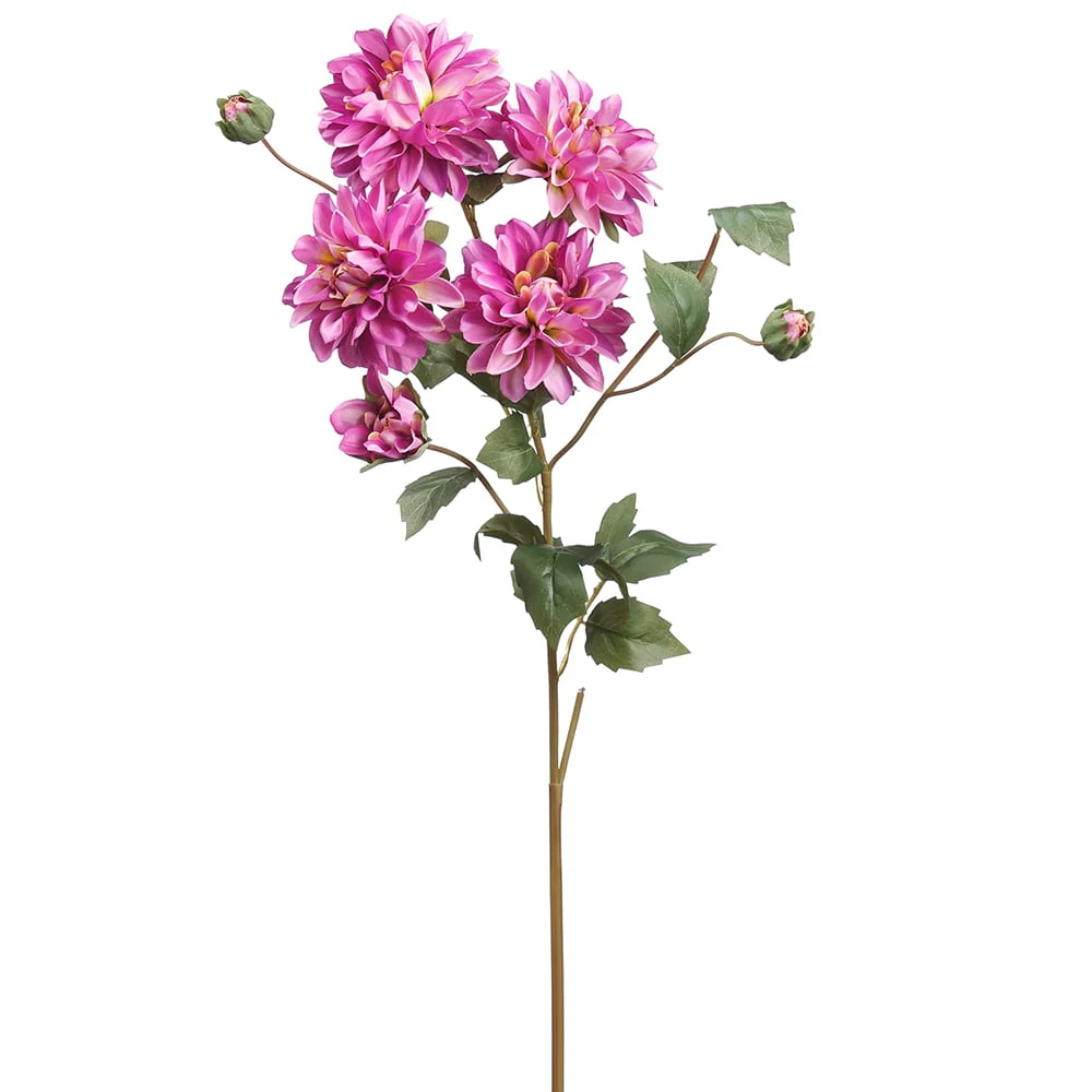 31" Dahlia Silk Flower Stem -Lavender/Orchid (Pack of 6)