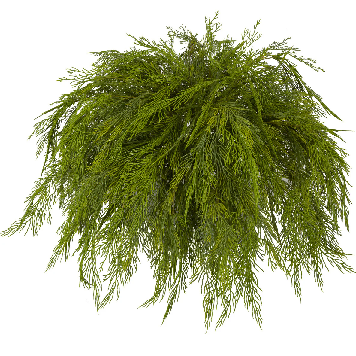 31" Outdoor UV-Proof Artificial Mophead Cypress Plant -Green (Pack of 2)