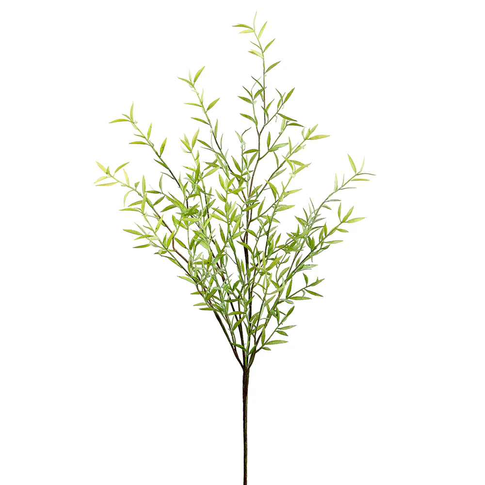 31" Silk Myrtle Leaf Stem -Frosted Green (Pack of 12)
