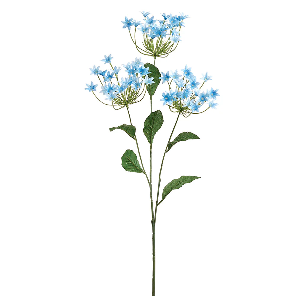 32" Agapanthus Silk Flower Stem -Blue (Pack of 12)