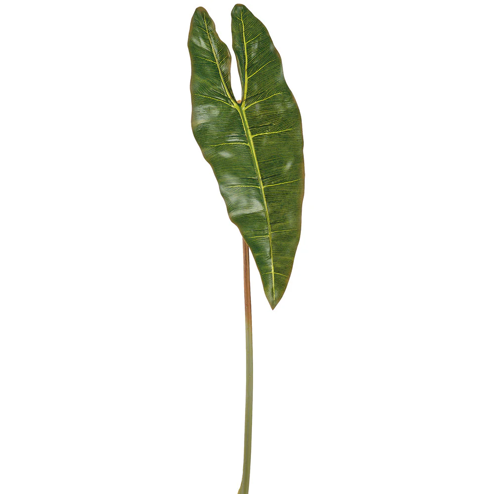 32" Medium Philodendron Spiritus Sancti Leaf Silk Stem -Green (Pack of 12)