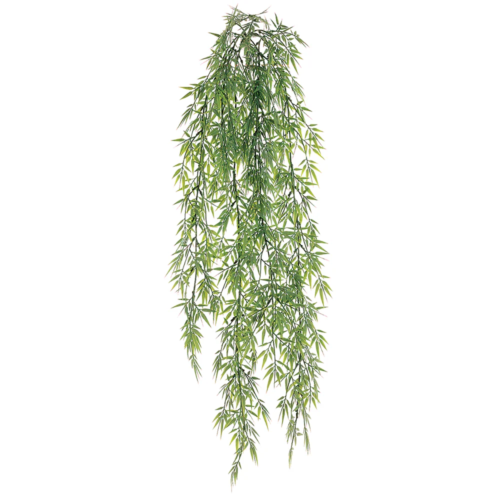 32" Mini Bamboo Artificial Hanging Plant -Frosted Green (Pack of 6)
