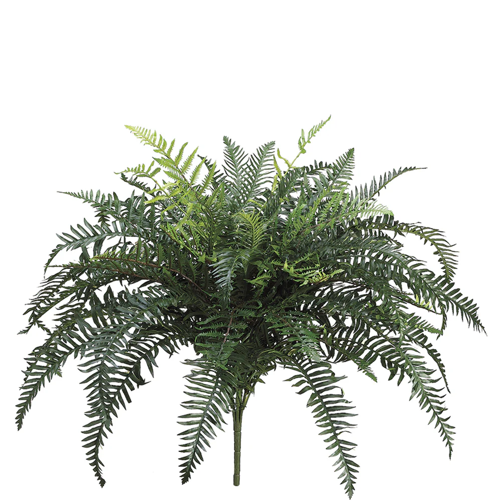 32" River Fern Silk Plant -55 Leaves -Green (Pack of 4)