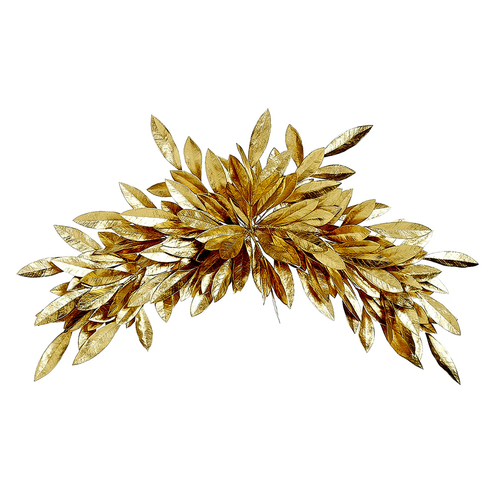 32" Wide Artificial Bay Leaf Swag -Gold (Pack of 6)