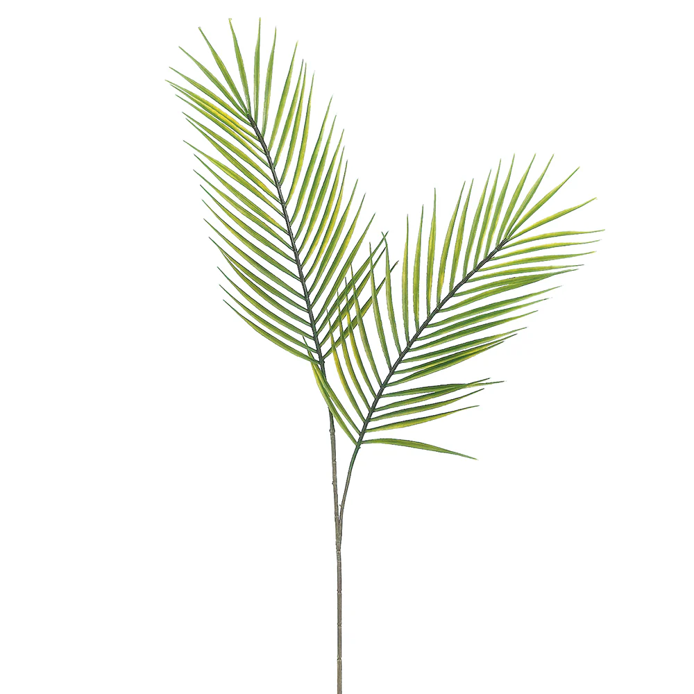33.5" Silk Palm Stem -Green (Pack of 12)