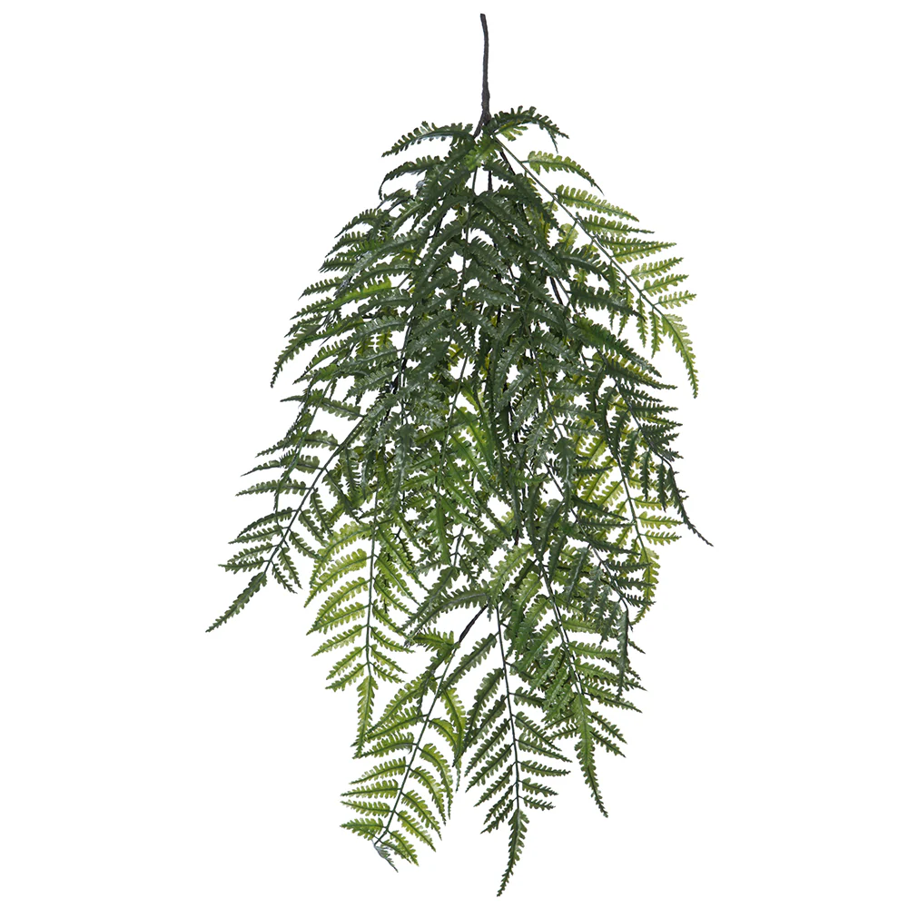 33" Hanging Artificial Boston Fern Stem -Green (Pack of 12)