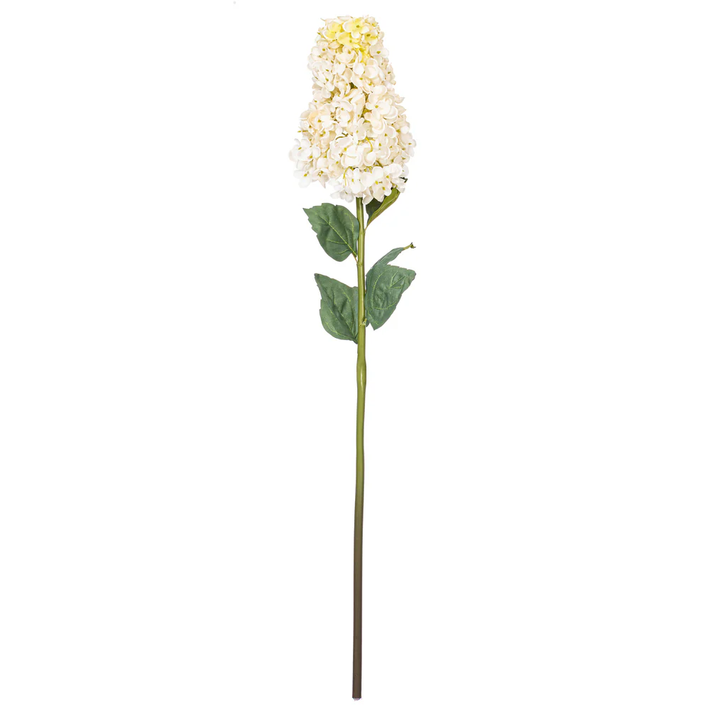 33" Silk Cone Hydrangea Flower Stem -White (Pack of 6)