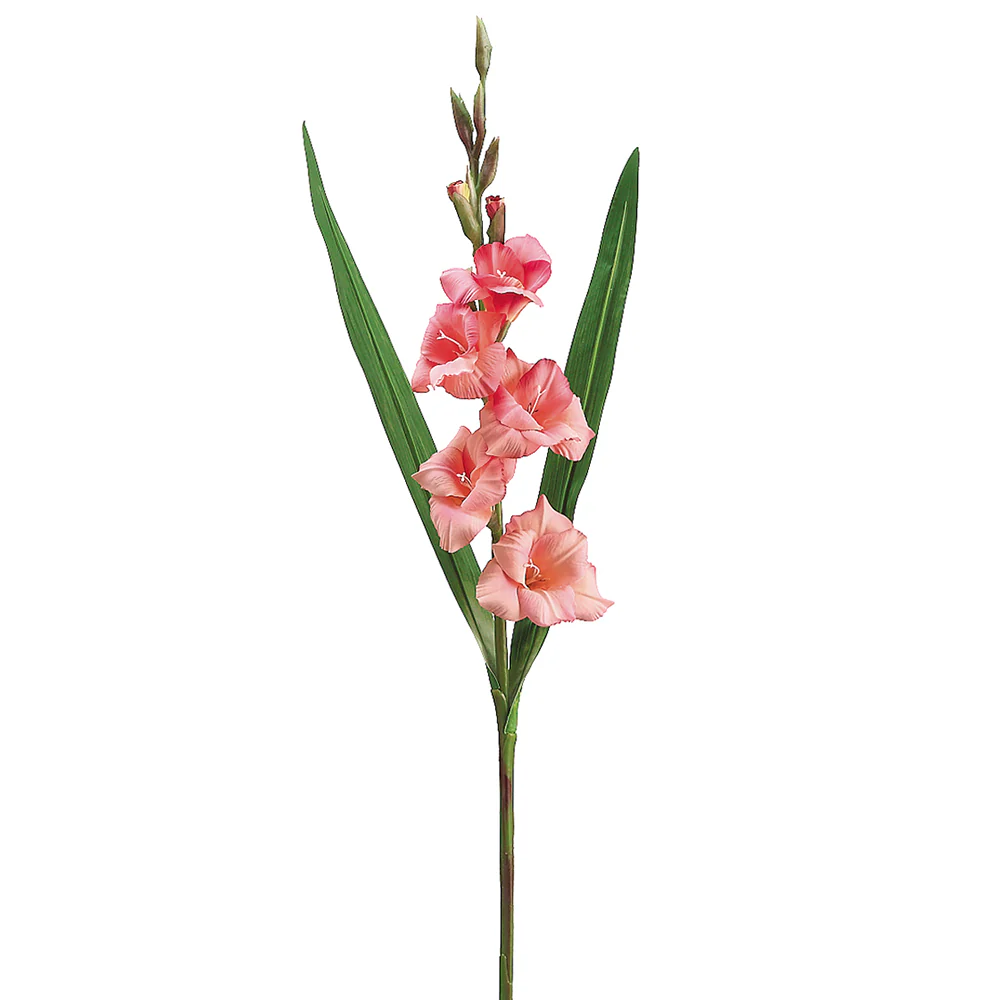 33" Silk Gladiolus Flower Spray -Pink/Cerise (Pack of 12)