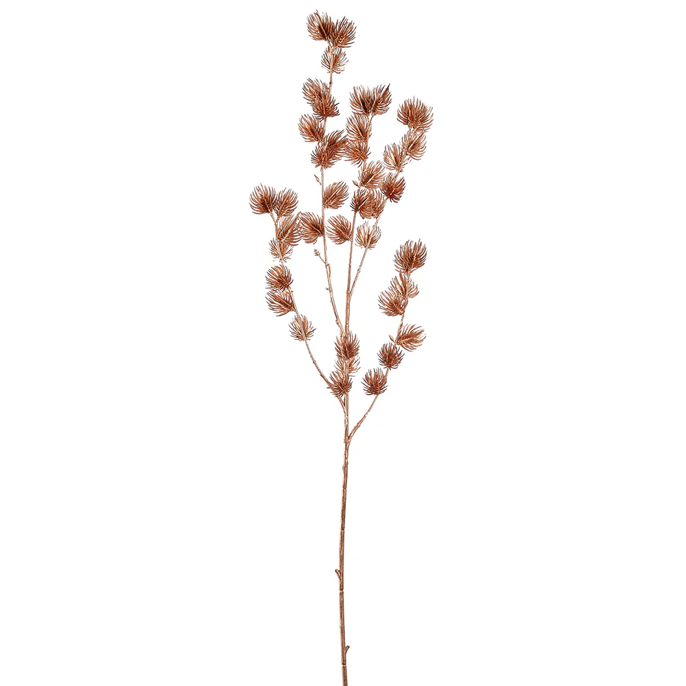 34.5" Metallic Artificial Pine Stem -Gold (Pack of 12)