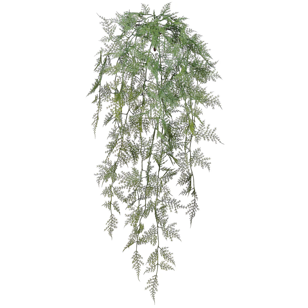34" Artificial Hanging Fern Plant -Green (Pack of 12)
