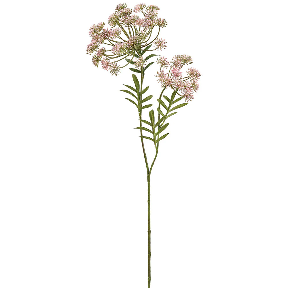 34" Dill Artificial Flower Stem -Pink (Pack of 12)