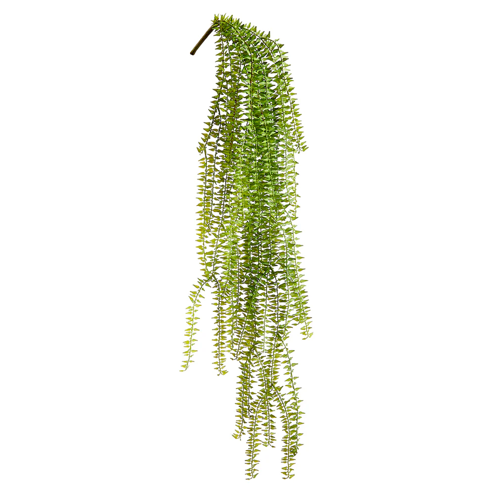 34" Hanging Artificial Fern Plant -Green (Pack of 12)