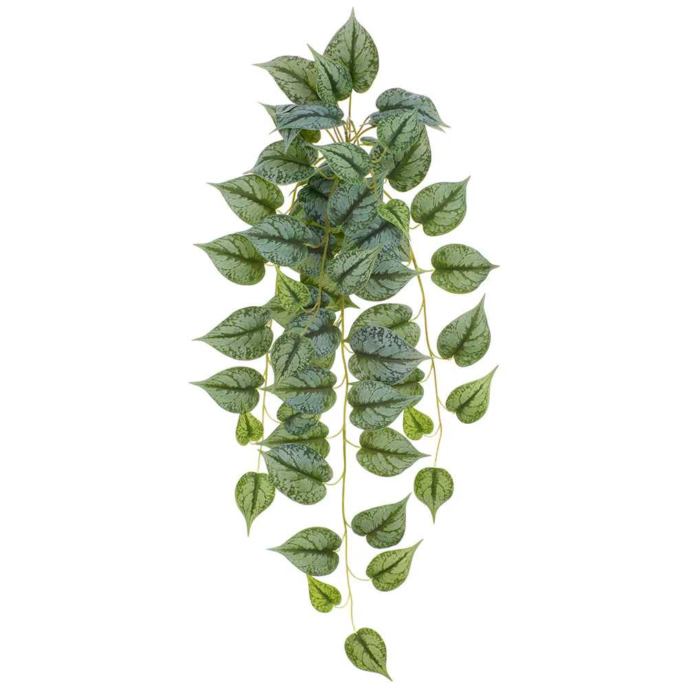 34" Hanging Silk Pothos Plant -Gray/Green (Pack of 2)