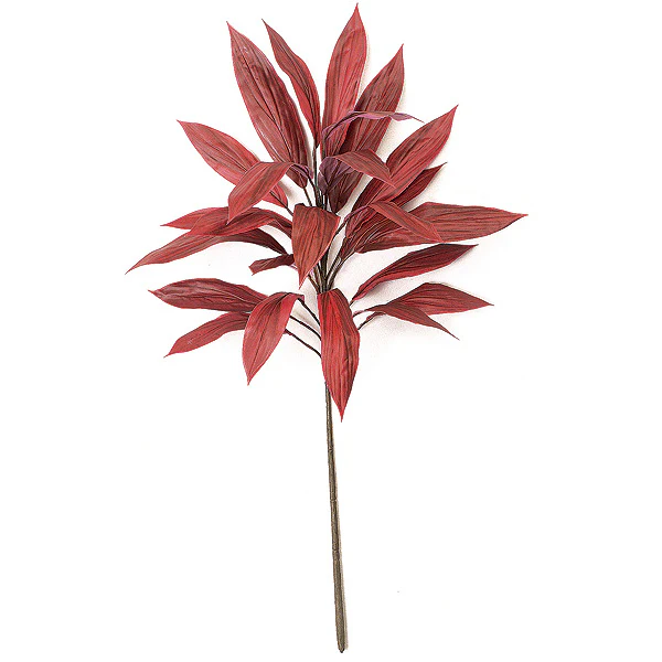 34" IFR Cordyline Artificial Stem -Red (Pack of 12)