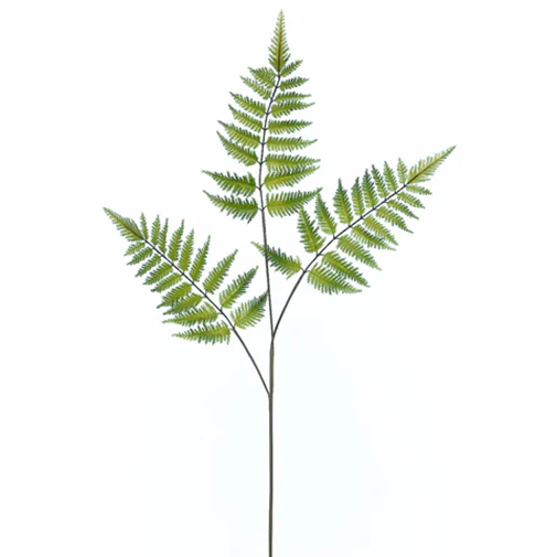 34" Silk Forest Fern Stem -Green (Pack of 12)