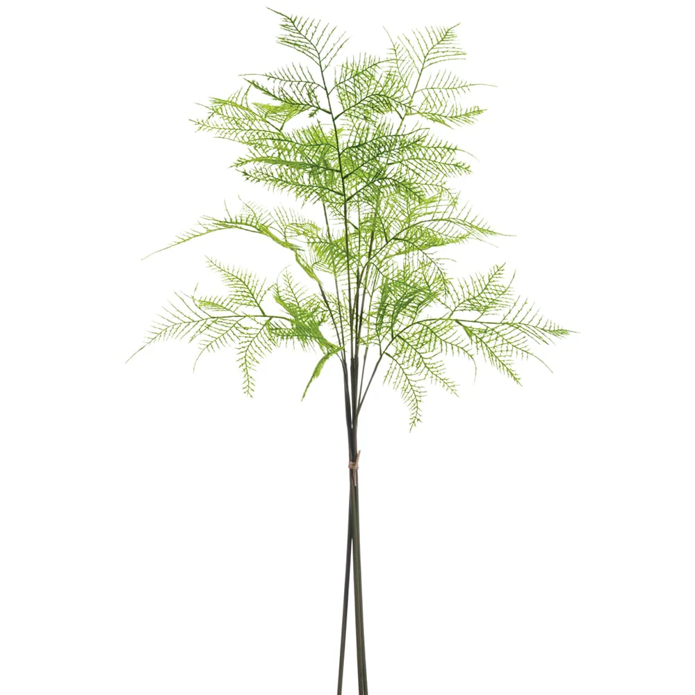 34" Silk Lace Fern Stem Bundle -Green (Pack of 12)
