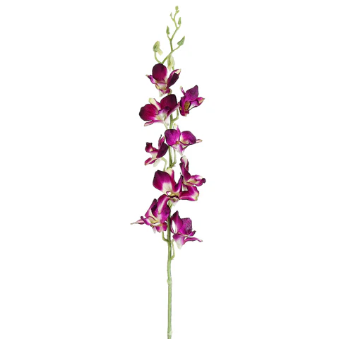 35.5" Silk Dendrobium Orchid Flower Spray -Purple (Pack of 12)