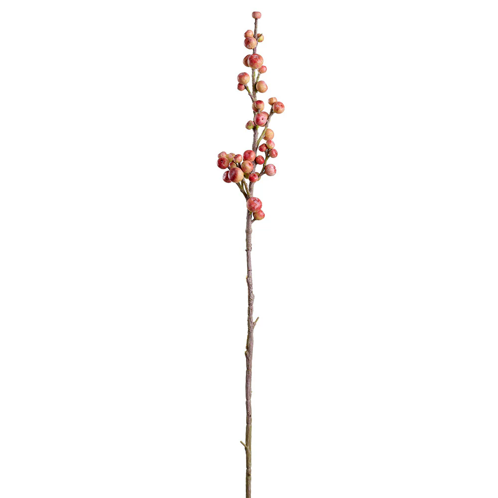 35" Artificial Crabapple Fruit Stem -Red (Pack of 12)